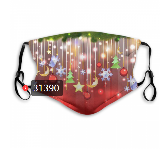 2020 Merry Christmas Dust mask with filter 33